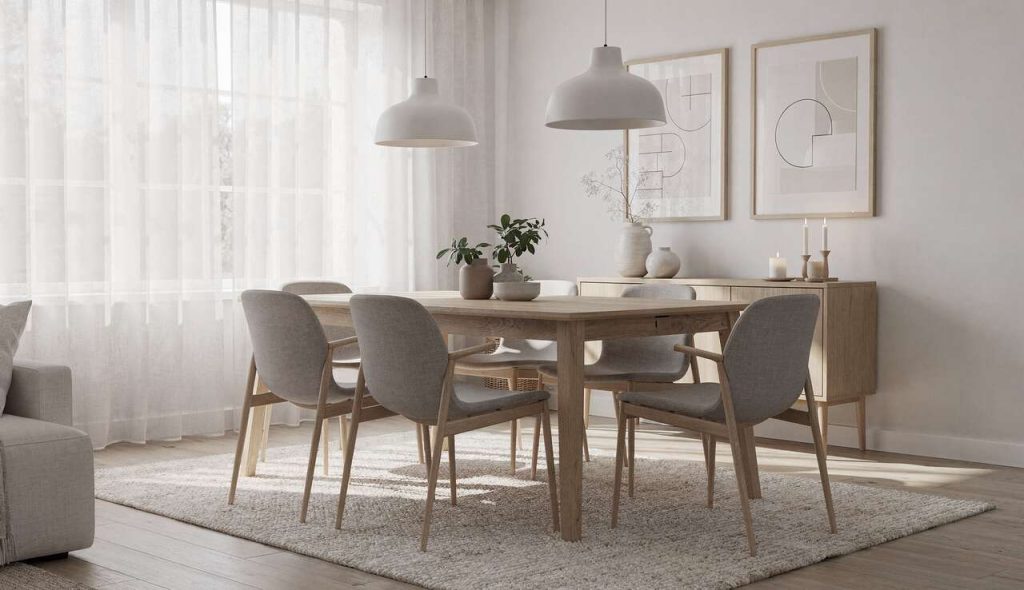 Composez votre salle à manger scandinave avec style