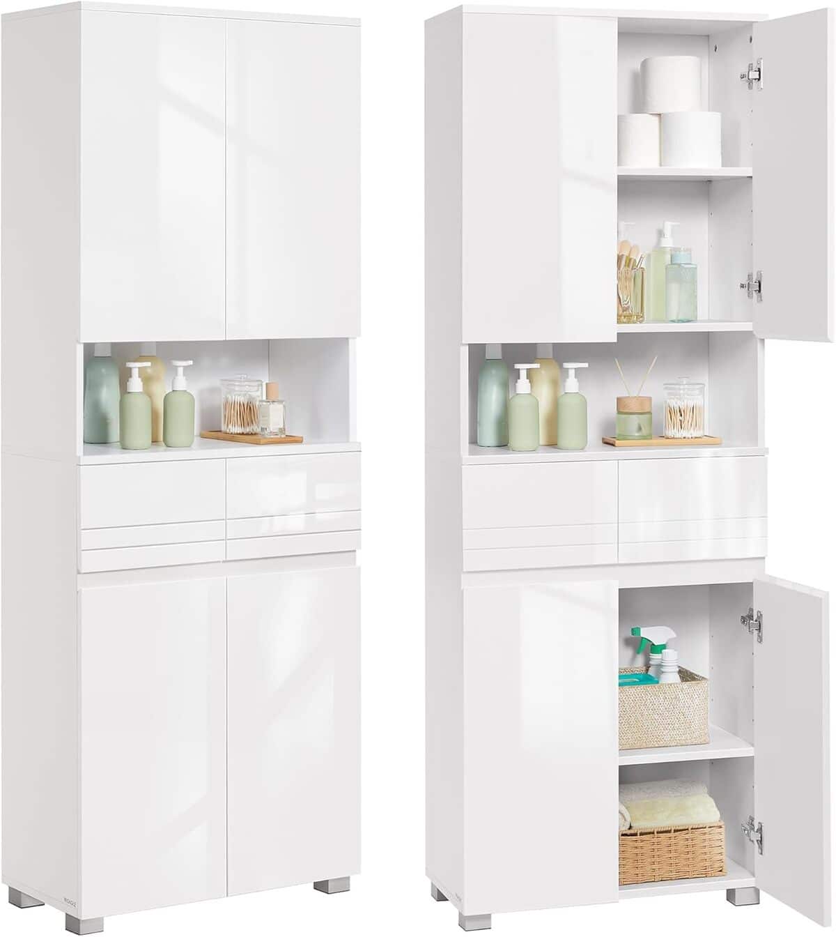 Test de l'armoire de salle de bain VASAGLE BBC563W01 : le rangement parfait