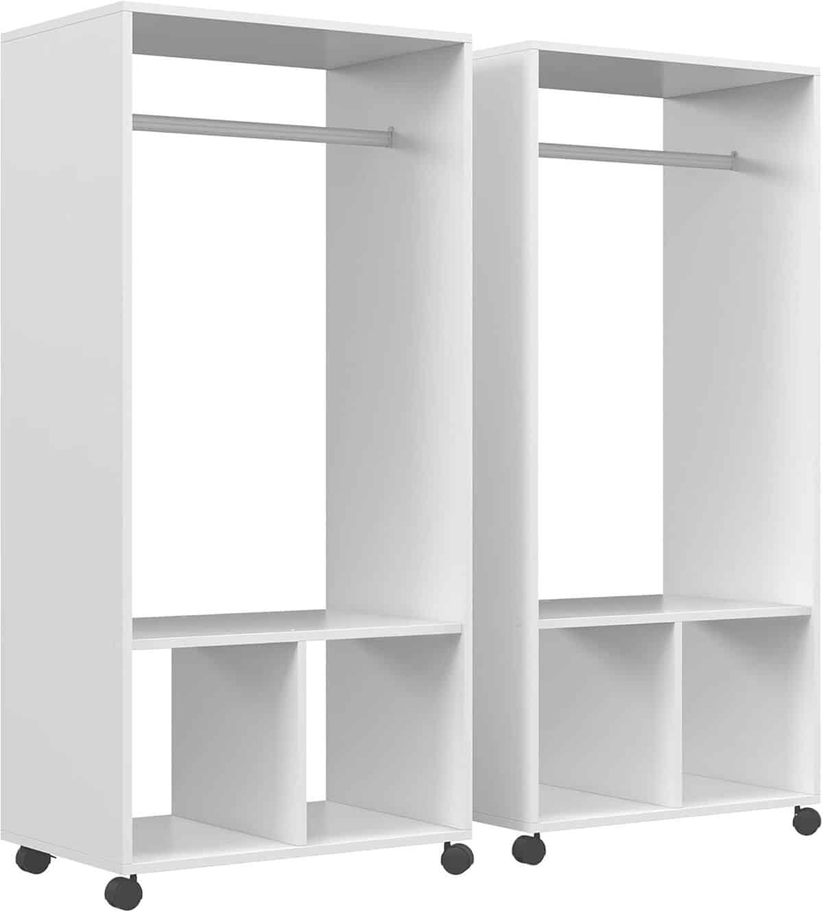 Test des portants à vêtements HOMCOM : mobilité et espace intégrés