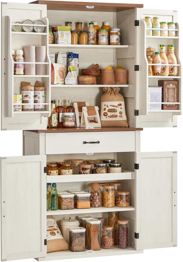 Test du buffet haut cuisine VASAGLE BBK364W02 : rangement rustique efficace