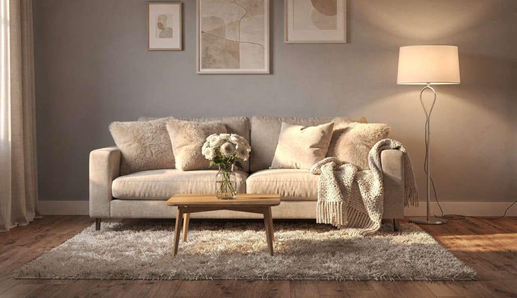 Créer un salon cocooning avec des matières douces
