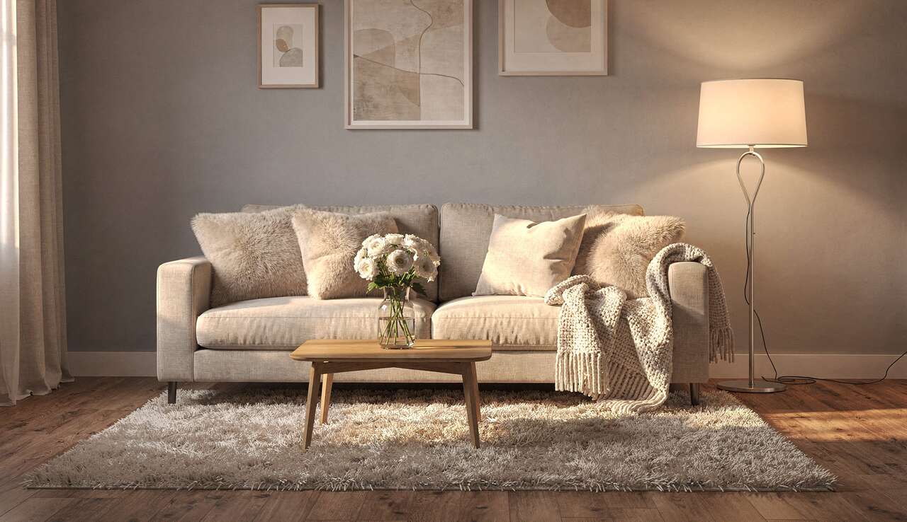 Créer un salon cocooning avec des matières douces