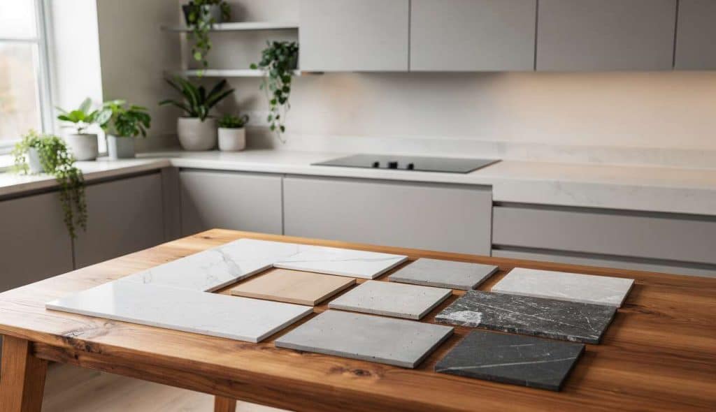 Quelle couleur de plan de travail choisir pour une cuisine grise ?