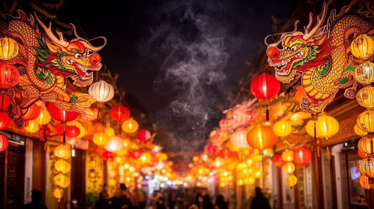 Int&eacute;grer des &eacute;l&eacute;ments traditionnels : lanternes et dragons