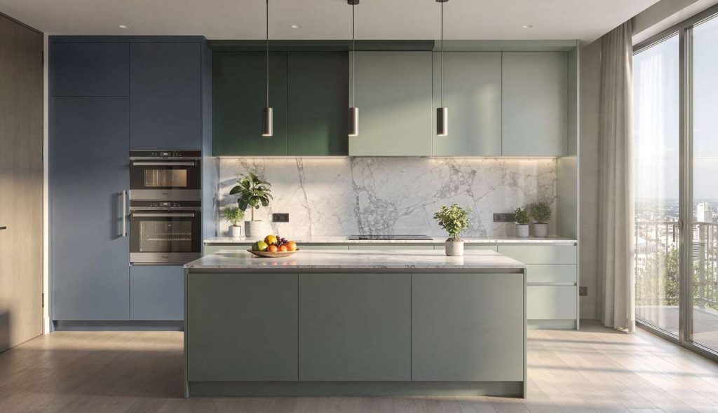 Couleurs inspirantes pour cuisine contemporaine