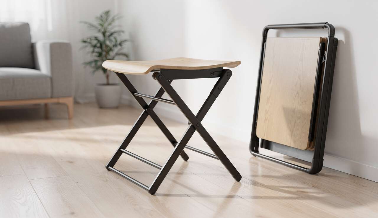 L'ing&eacute;niosit&eacute; du tabouret pliable