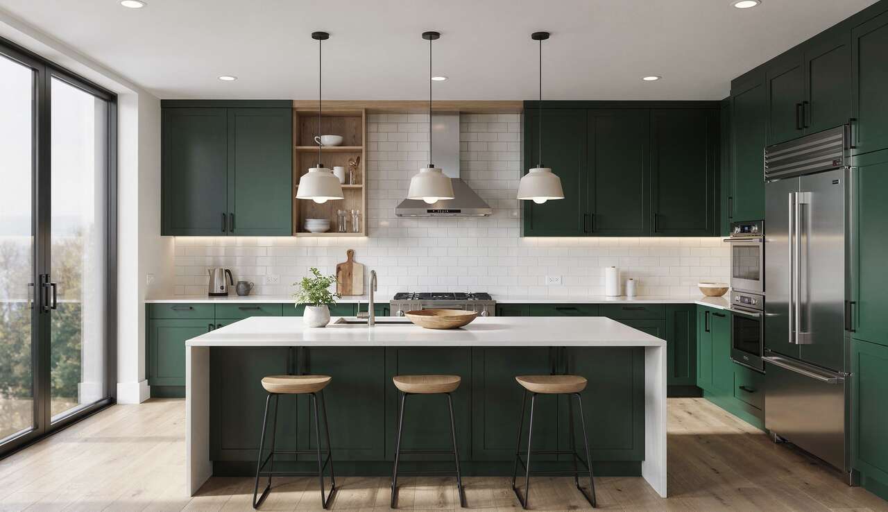 Créer une cuisine verte fonctionnelle et design Créer une cuisine verte fonctionnelle et design