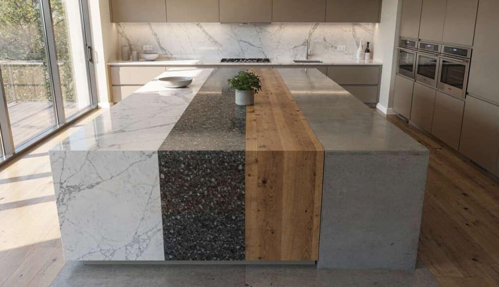 Quel plan de travail choisir pour un îlot central ?