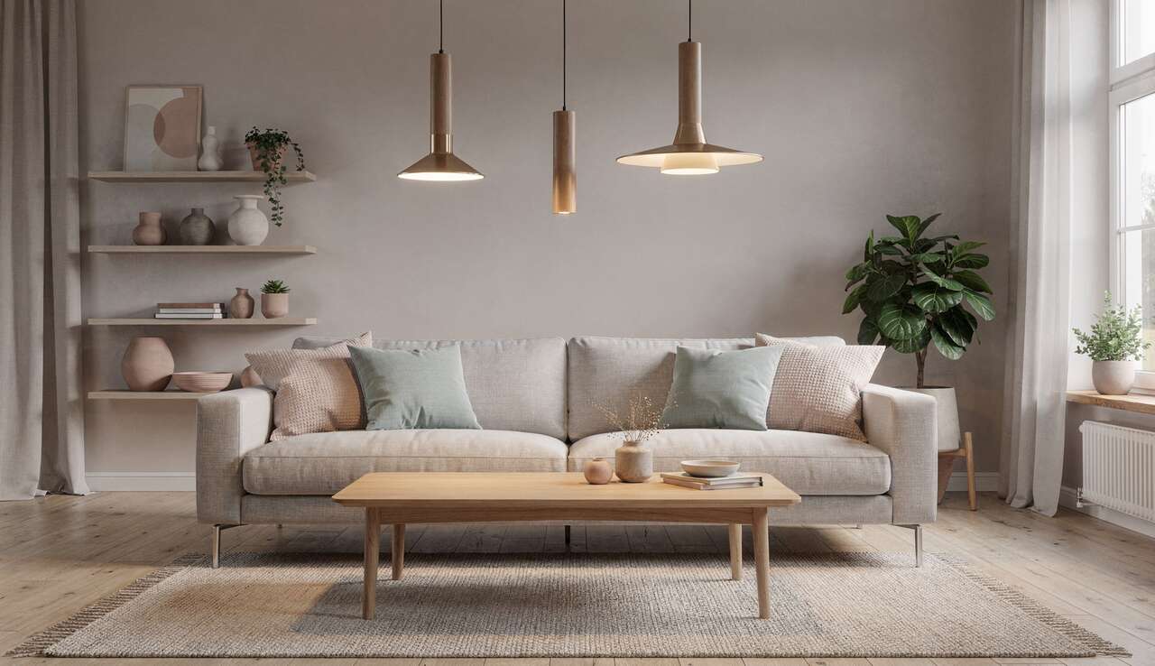 Les mat&eacute;riaux et couleurs typiques des luminaires scandinaves