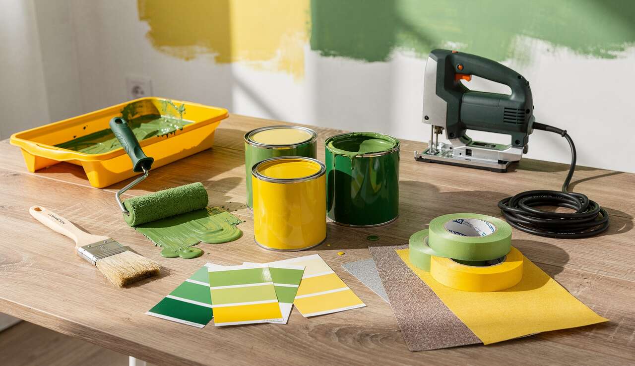Accorder le vert et le jaune dans la décoration intérieure