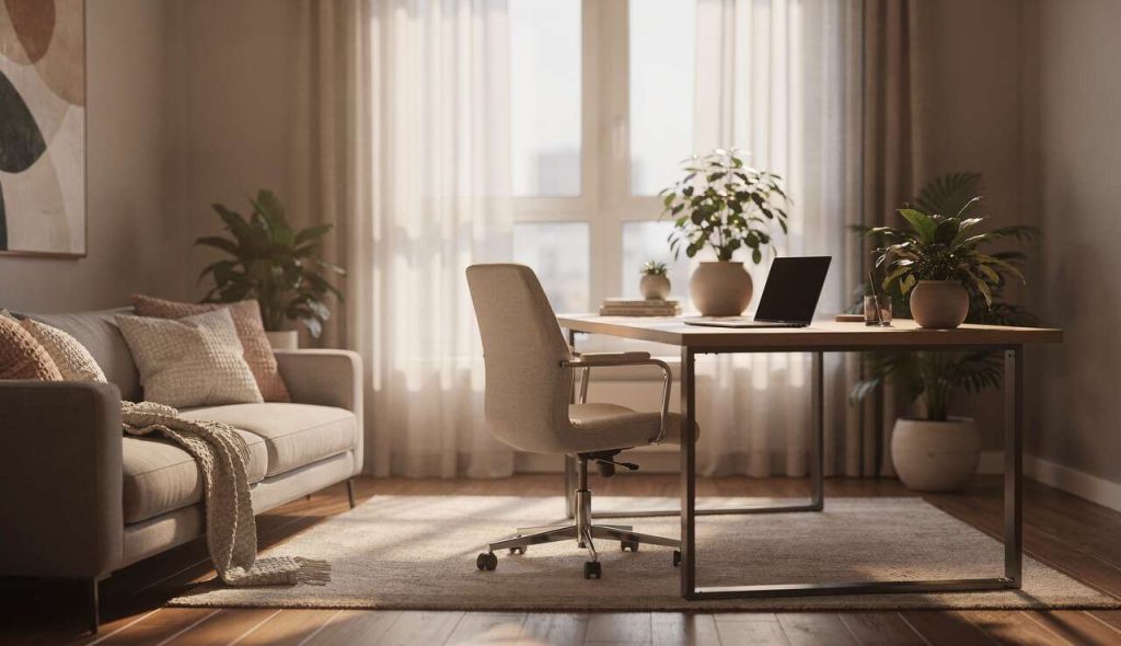 Comment aménager un coin bureau dans le salon ?