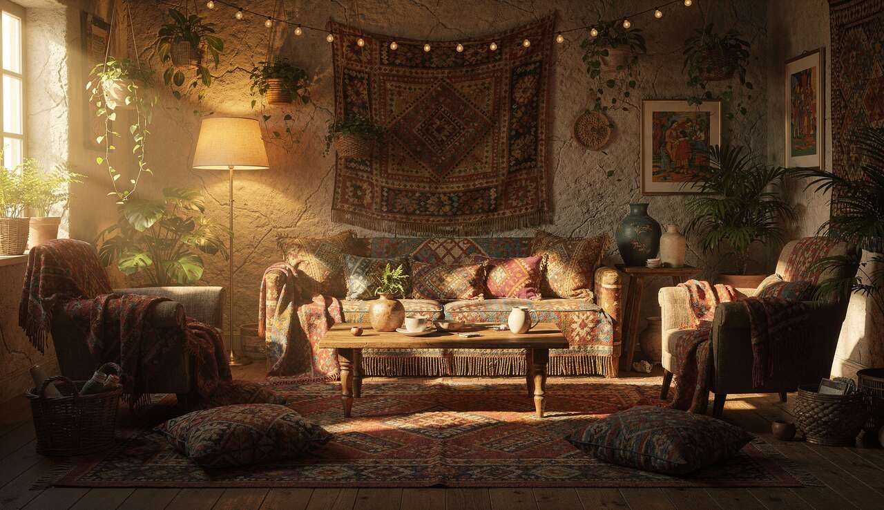 Couleurs et motifs clés de la déco bohème Couleurs et motifs clés de la déco bohème