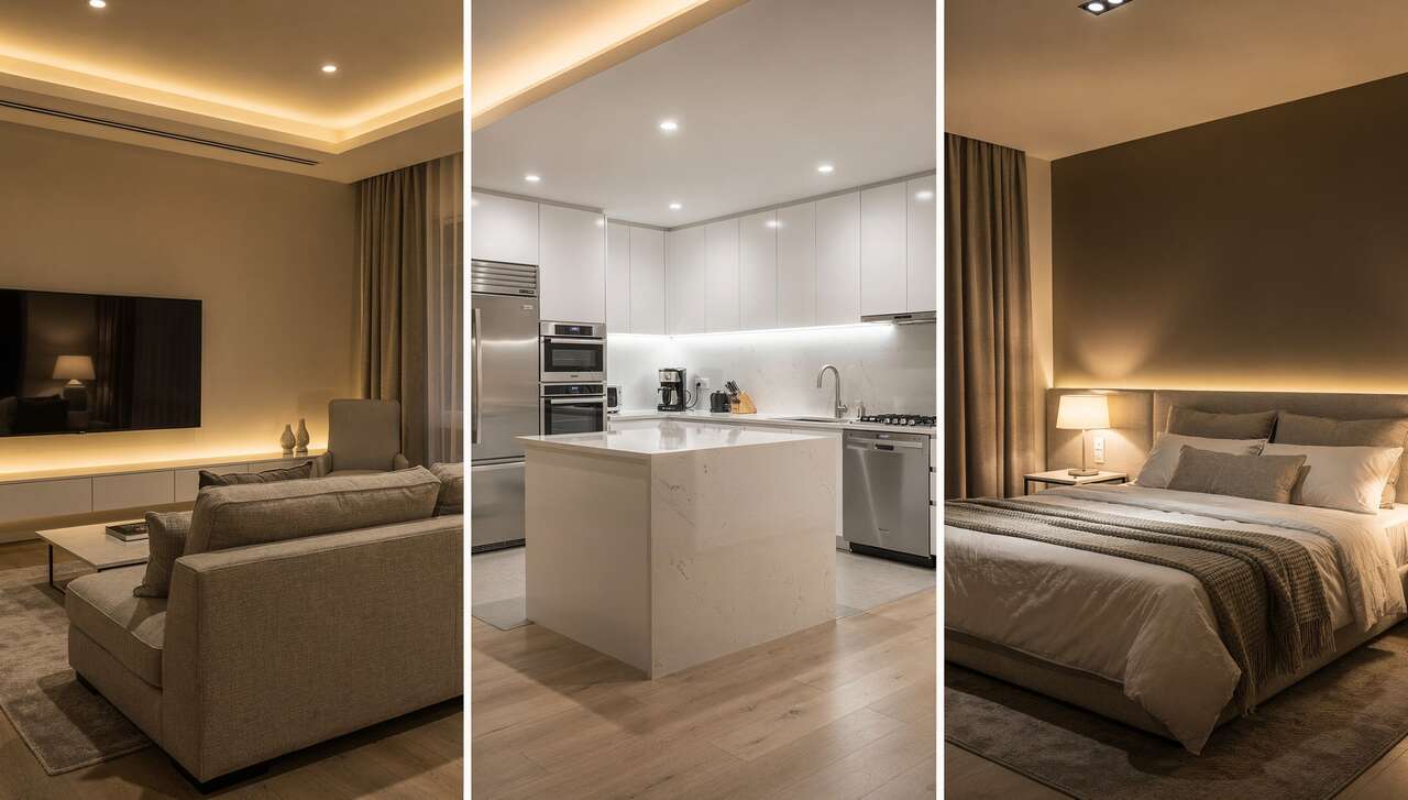 Utilisation des led dans diff&eacute;rents espaces