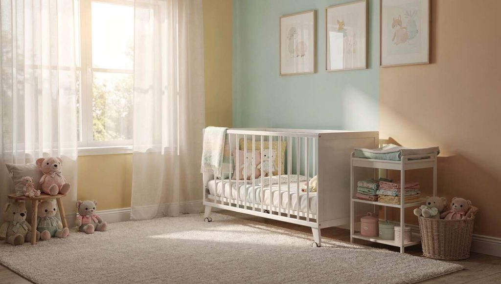 Conseils pour choisir la peinture de la chambre de bébé