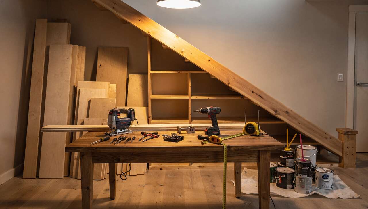 Aménager une bibliothèque sous un escalier : astuces faciles