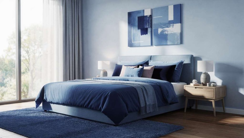 Conseils déco pour une chambre bleue