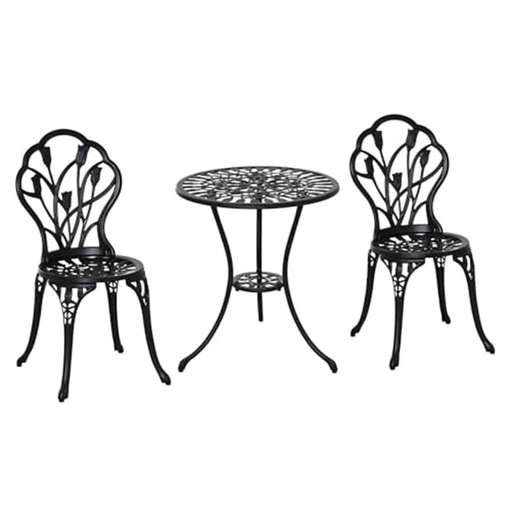Test : salon de jardin Outsunny en fonte d'aluminium