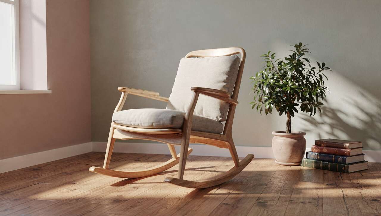 Petit fauteuil à bascule : confort et style Petit fauteuil à bascule : confort et style