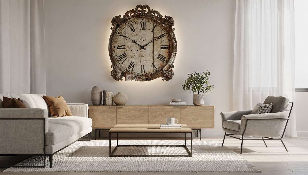 Horloge ancienne dans une déco moderne : réussir la fusion des styles Horloge ancienne dans une déco moderne : réussir la fusion des styles