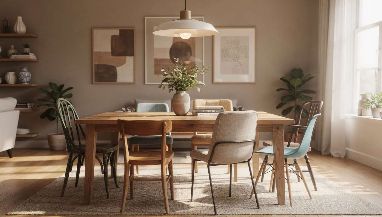 6 conseils pour dépareiller les chaises de salle à manger