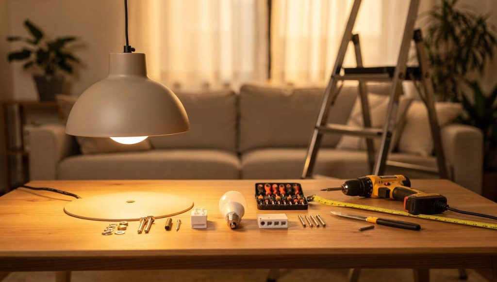 Comment installer une suspension lumineuse ?