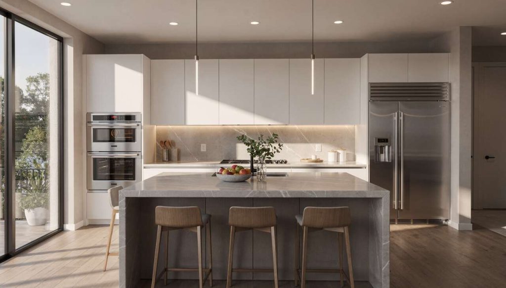 Cuisine avec îlot central : design et convivialité