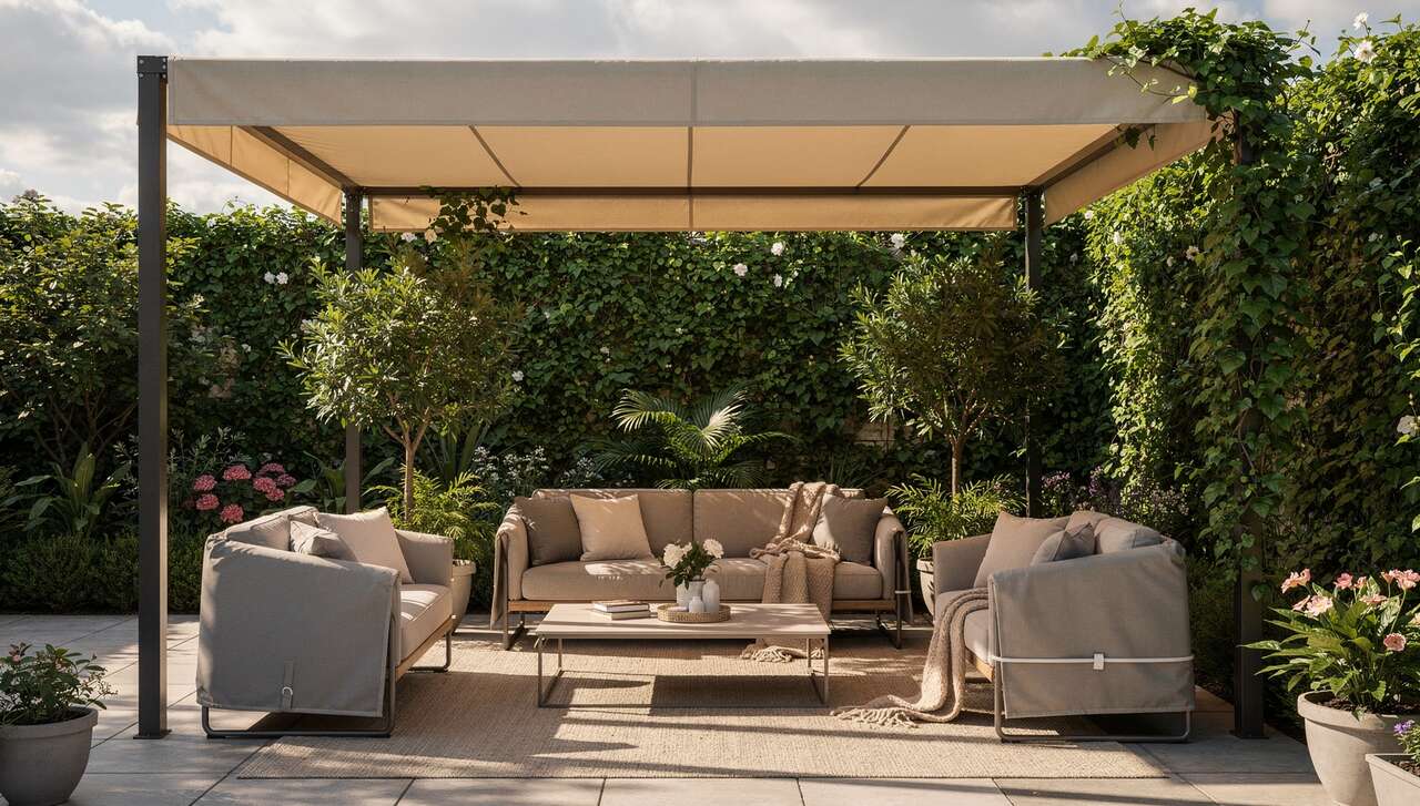 Prot&eacute;ger la terrasse des intemp&eacute;ries et des uv