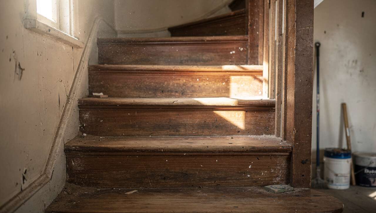 Pr&eacute;parer l'escalier avant r&eacute;novation