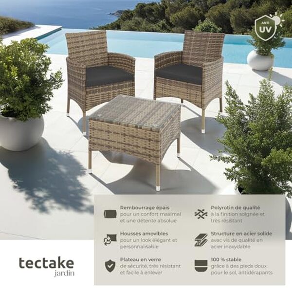 Découvrez notre test du mobilier de jardin en poly rotin pour balcon : style, confort et qualité au rendez-vous