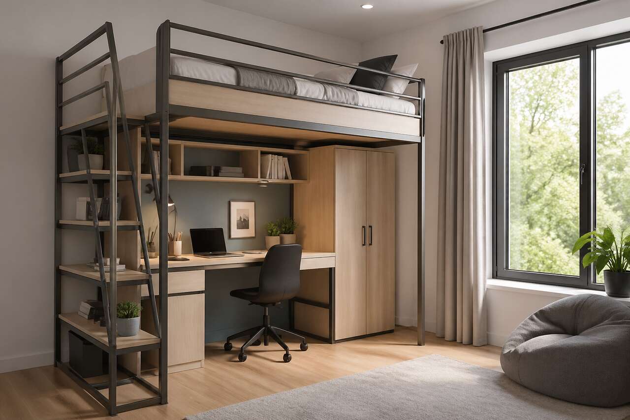 Optimiser l'espace avec un lit mezzanine Optimiser l'espace avec un lit mezzanine