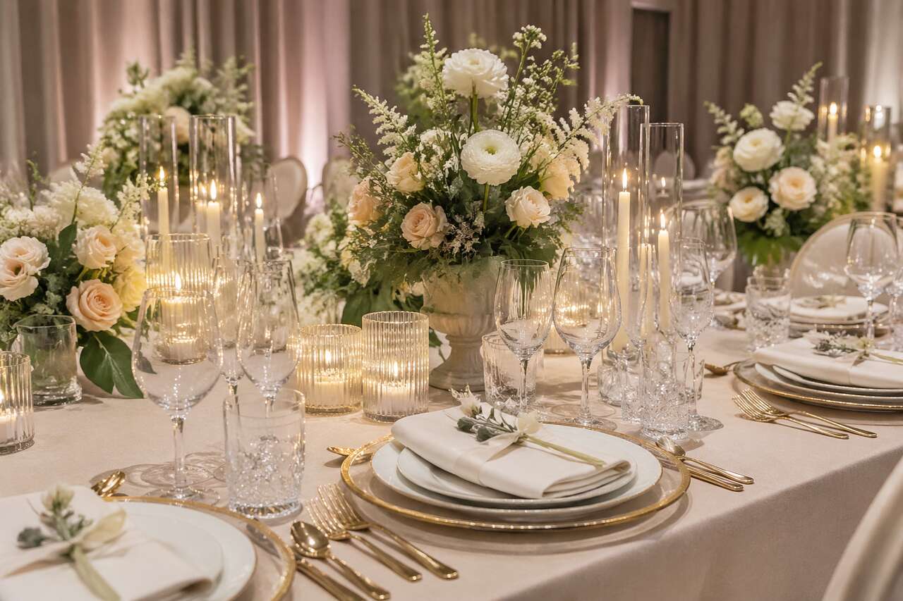 Les &eacute;l&eacute;ments essentiels d&rsquo;une belle table de mariage