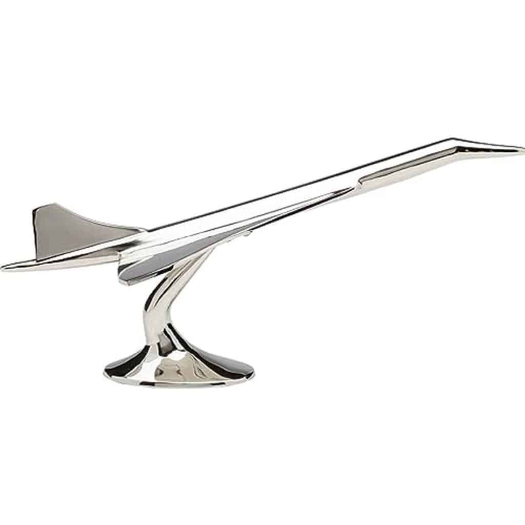 Avis sur l'objet de décoration design Kare Concord argenté : avion en aluminium nickelé