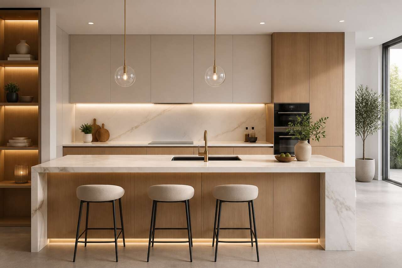 Cuisine minimaliste : style épuré, matières et inspirations