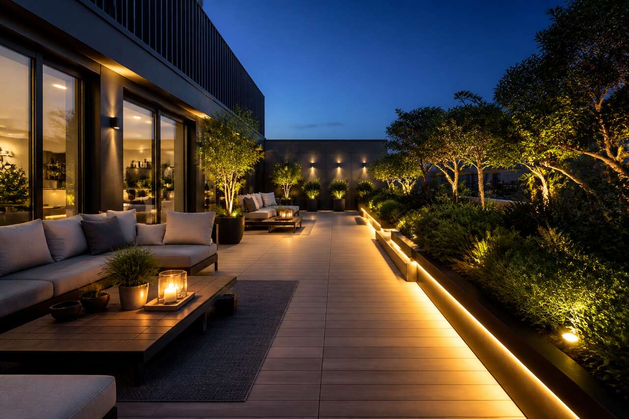 Les diff&eacute;rents types de luminaires pour une terrasse &eacute;l&eacute;gante