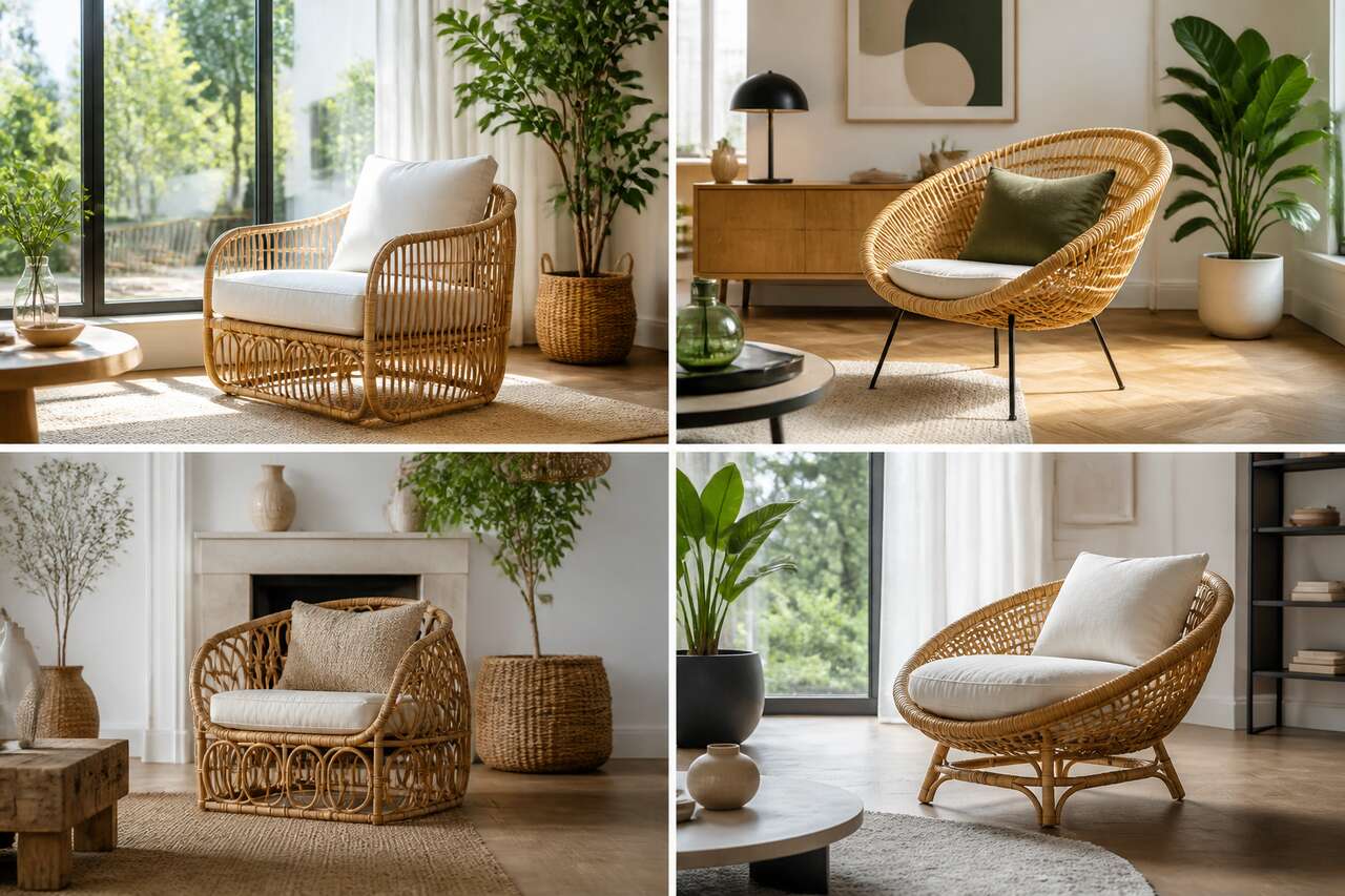 Les diff&eacute;rents styles de fauteuils en rotin