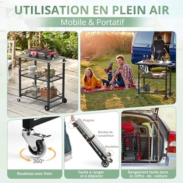 Découvrez notre test détaillé de la desserte extérieure LUE BONA pour barbecue : qualité, fonctionnalités et performances analysées. 