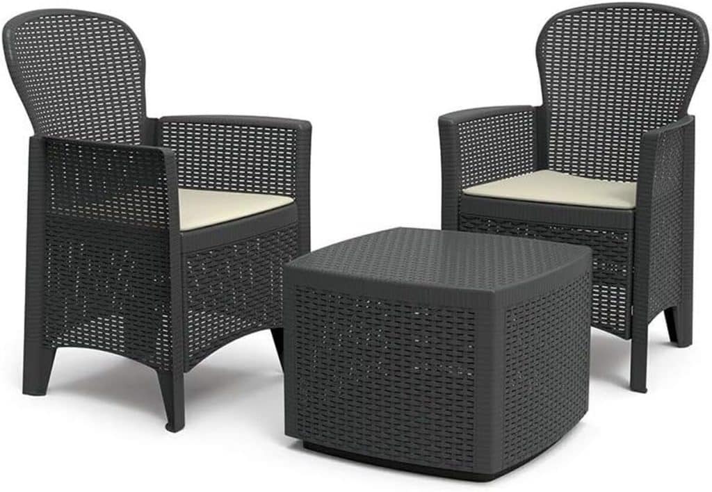Salon de jardin Tree anthracite avec coussins Ipae-Progarden : test et avis complet