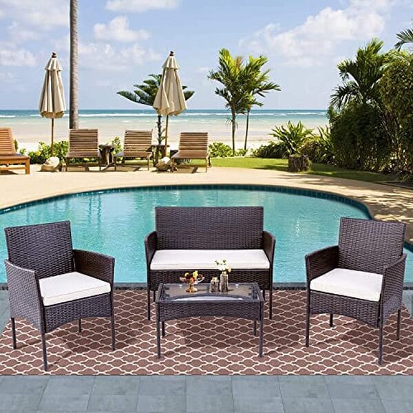 Découvrez notre test complet de l'ensemble salon de jardin JINPALAY 4 pièces en résine : avis, caractéristiques, avantages et prix pour bien choisir votre mobilier extérieur.