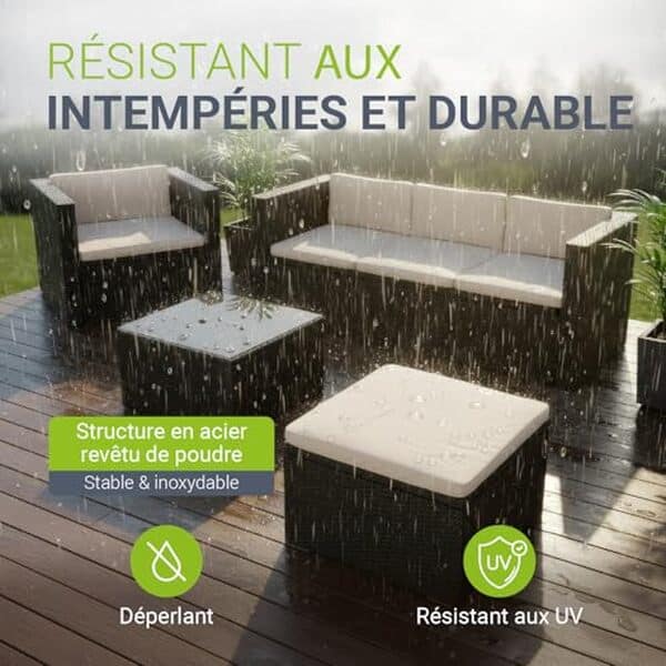 Découvrez notre test détaillé du salon de jardin Juskys Punta Cana en polyrotin : qualité, confort et durabilité pour votre terrasse. 