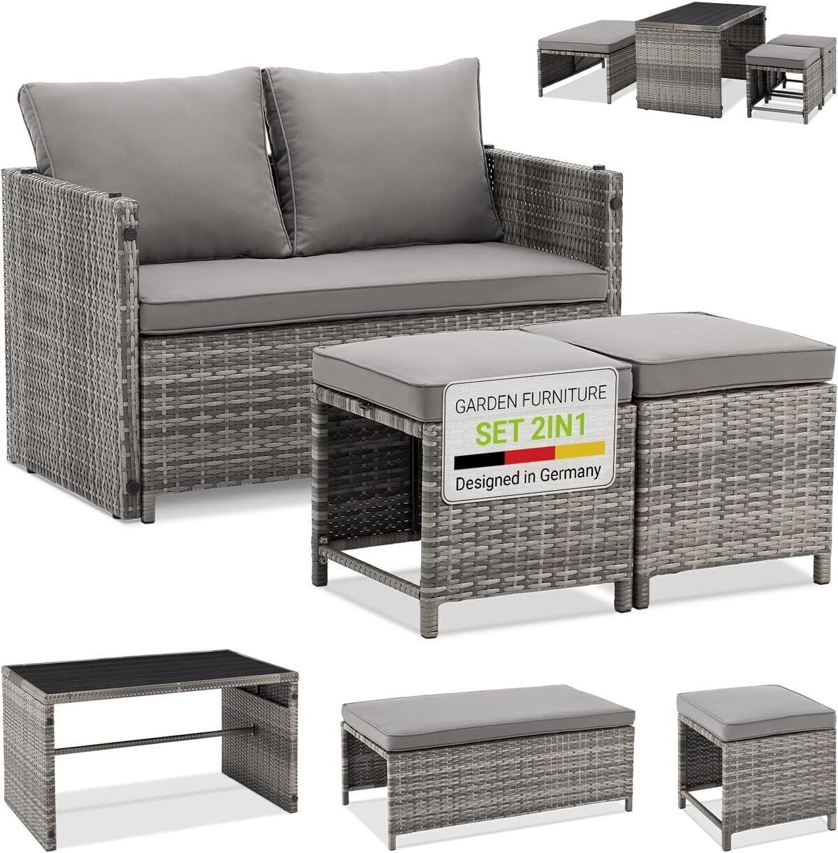 Test du mobilier de jardin Jamaika de Juskys : polyvalence et élégance