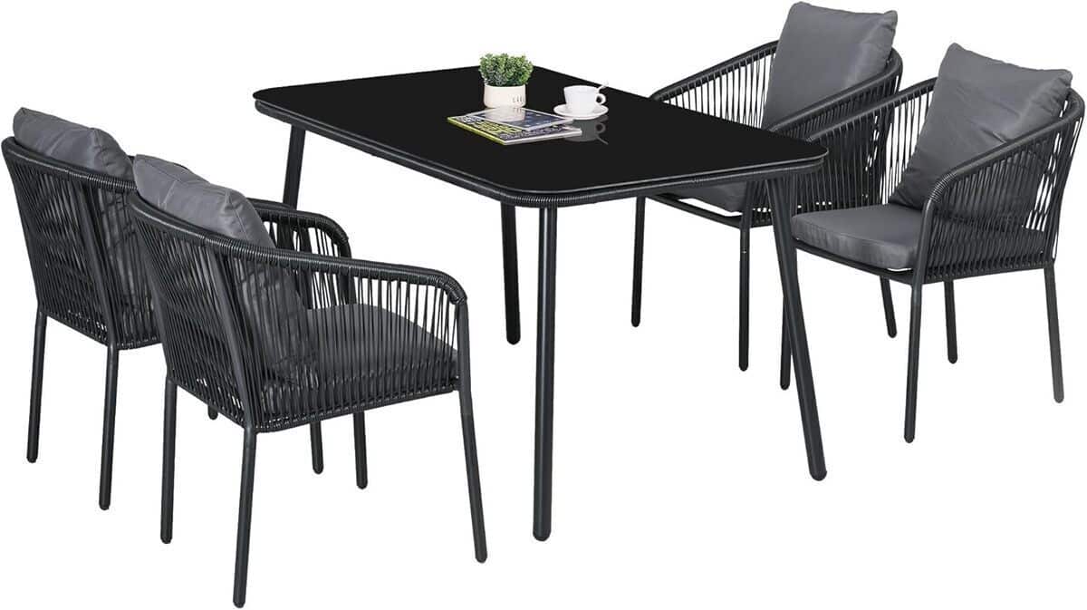 Test : ensemble de jardin Outsunny en rotin pour 4 personnes