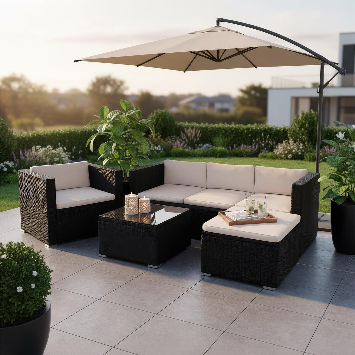Test : salon De Jardin Juskys Punta Cana L En Polyrotin