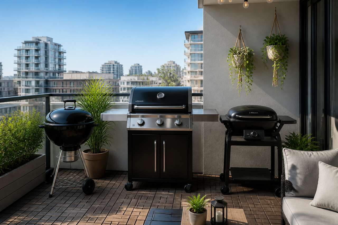 Charbon, gaz, électrique : quel type de barbecue est le plus compatible avec un balcon Charbon, gaz, électrique : quel type de barbecue est le plus compatible avec un balcon