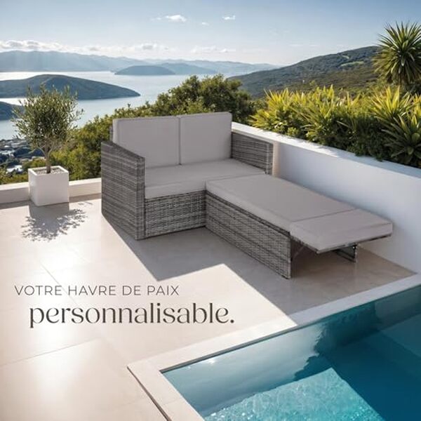 Découvrez notre test complet du salon de jardin tectake en poly rotin modulable : avantages, performances et avis pour bien choisir votre mobilier extérieur. 