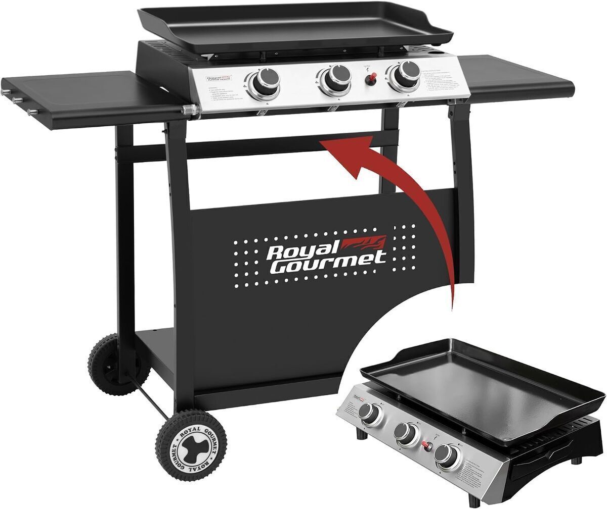 Test de la plancha gaz Royal Gourmet 7.5 kW