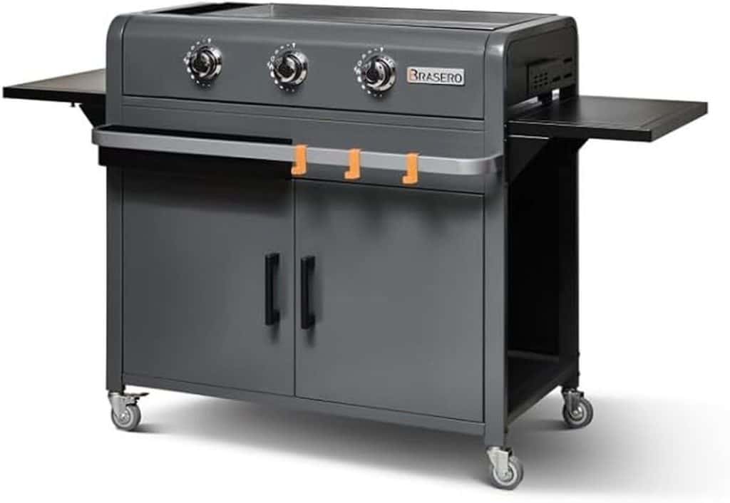 Test du brasero-plancha Lola 3 feux à gaz sur chariot : jusqu'à 12 convives