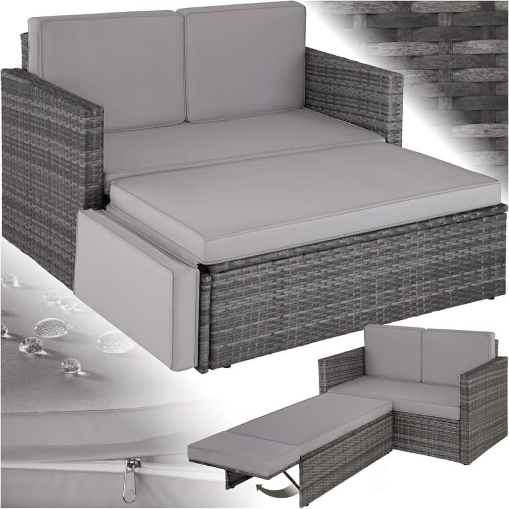 Test : salon de jardin tectake en poly rotin modulable
