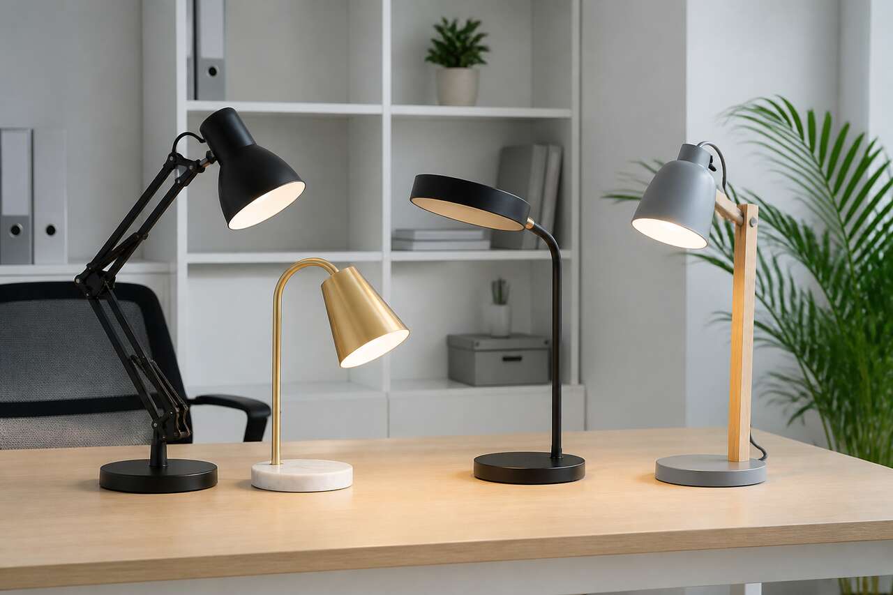 Les 4 types de lampes et leurs usages au bureau