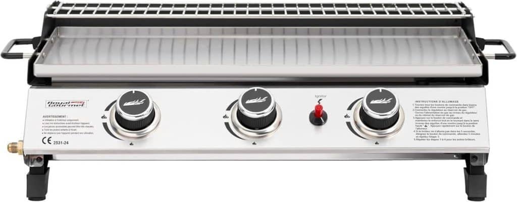 Test du royal gourmet plancha gaz, 3 brûleurs 7.5kW pour l'extérieur