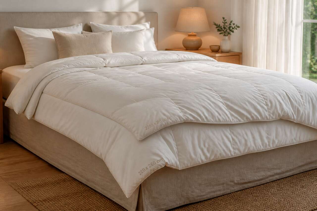 Quelles tailles choisir : 220x240 ou 240x260 selon le lit et le retomb&eacute;